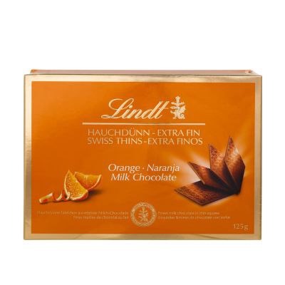 Цукерки LINDT Swiss Thins чорний шоколад 